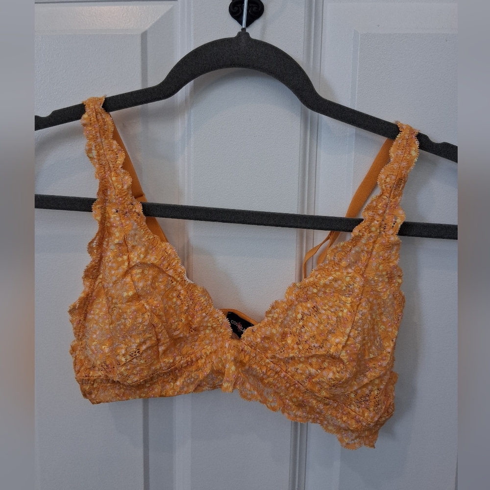 Cosabella Bright Orange Never Say Never Lace Bra